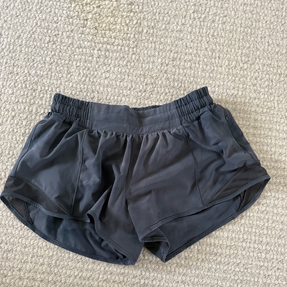 Gray Elastic Waist hotty hot shorts